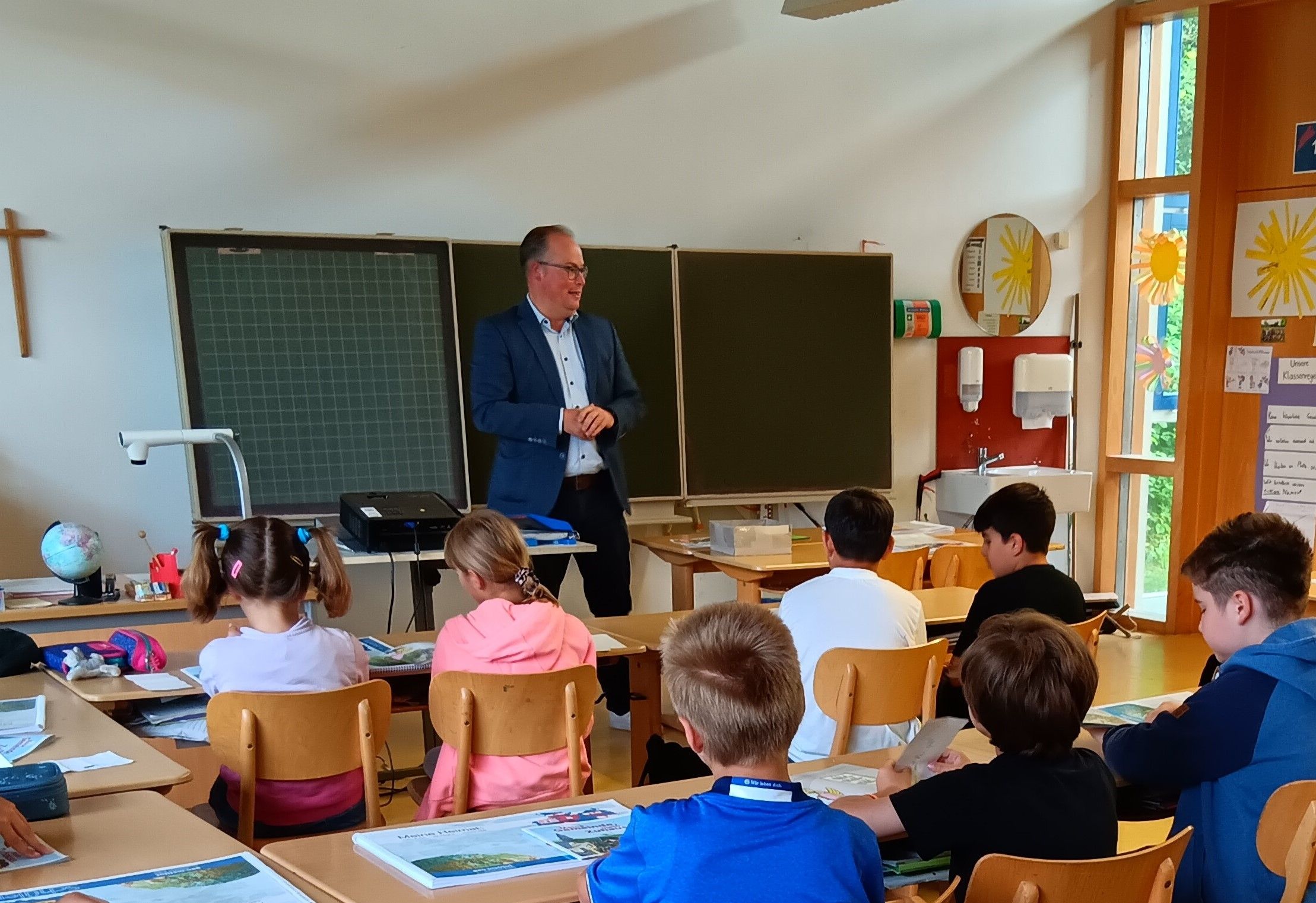 Bürgermeister im Klassenzimmer
