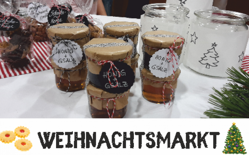 Verkauf auf dem Weihnachtsmarkt